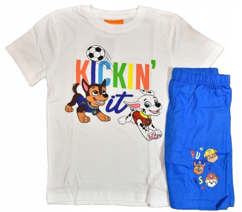 Piżama dziecięca PSI PATROL piżamka chłopięca letnia bawełniana 128