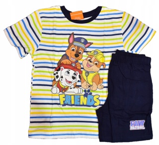 Piżama dziecięca PSI PATROL piżamka chłopięca letnia bawełniana 128