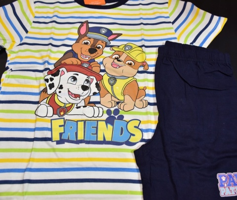 Piżama dziecięca PSI PATROL piżamka chłopięca letnia bawełniana 128
