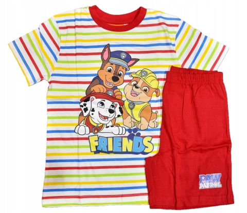 Piżama dziecięca PSI PATROL piżamka chłopięca letnia bawełniana 128