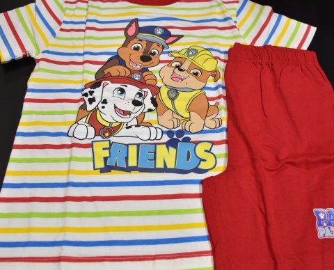 Piżama dziecięca PSI PATROL piżamka chłopięca letnia bawełniana 128