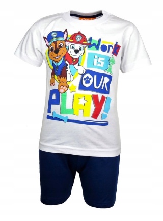 Piżama dziecięca PSI PATROL piżamka chłopięca letnia bawełniana 98