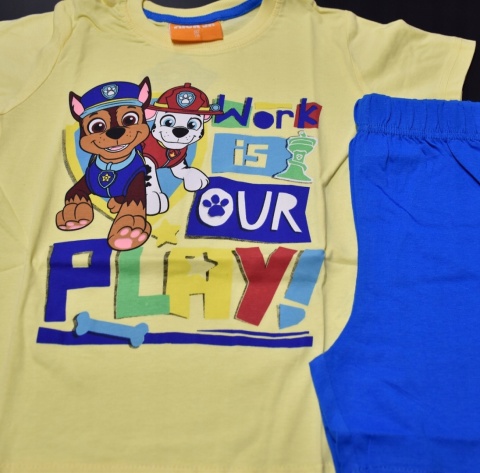 Piżama dziecięca PSI PATROL piżamka chłopięca letnia bawełniana 98