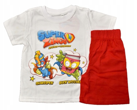 Piżama dziecięca SUPER ZINGS piżamka chłopięca letnia bawełniana 104