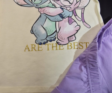 Piżama dziecięca letnia STITCH ANDZIA dziewczęca bawełniana STICZ ANGEL 152