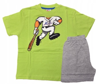 Piżama dziecięca letnia chłopięca BASEBALL bawełniana młodzieżowa 122/128