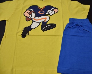 Piżama dziecięca letnia chłopięca FUTBOL bawełniana młodzieżowa 134/140