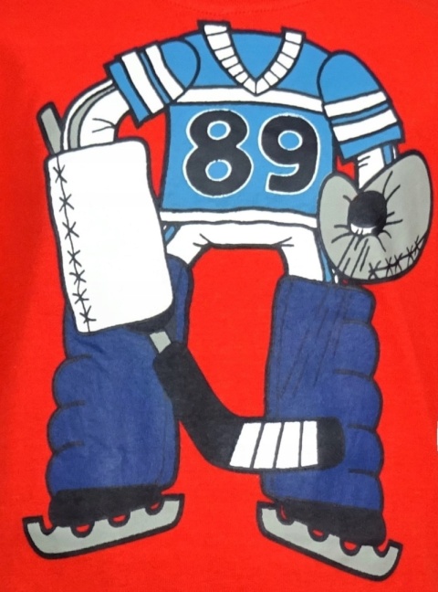 Piżama dziecięca letnia chłopięca HOKEISTA bawełniana młodzieżowa 134/140