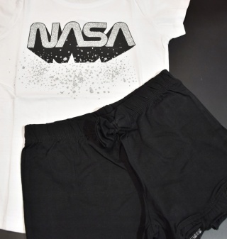 Piżama dziewczęca NASA młodzieżowa letnia bawełniana dziecięca Brokat 134