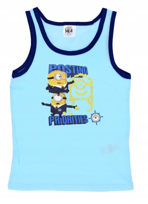 Podkoszulek koszulka MINIONKI t-shirt chłopięcy dziecięcy 2-PAK 98/104