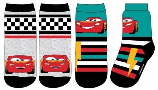 Skarpetki skarpety AUTA ZYGZAK MCQUEEN chłopięce dziecięce 2-pak 31-34