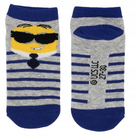 Skarpetki skarpety MINIONKI stopki dziecięce bawełniane 3-pak 23-26