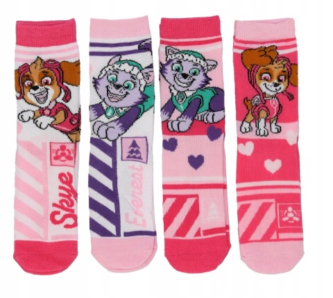 Skarpetki skarpety PSI PATROL SKYE dziecięce bawełniane 4-pak 23-26