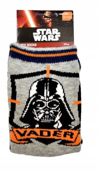 Skarpetki skarpety STAR WARS LORD VADER dziecięce bawełniane 27/30