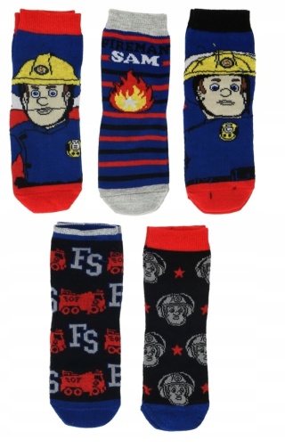 Skarpetki skarpety STRAŻAK SAM dziecięce bawełniane 5-pak 23-26