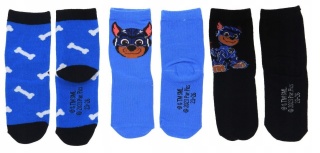 Skarpetki skarpety dziecięce PSI PATROL bawełniane KOSMO PIESKI 3-pak 23-26