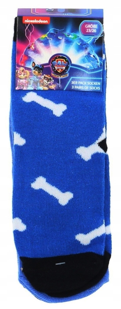 Skarpetki skarpety dziecięce PSI PATROL bawełniane KOSMO PIESKI 3-pak 27-30