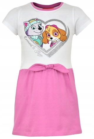 Sukienka dla dziewczynki PSI PATROL SKYE dziecięca bawełniana 122