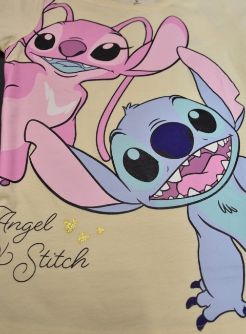 T-shirt dziecięcy LILO STICH bluzka dziewczęca bawełniana Andzia Angel 128
