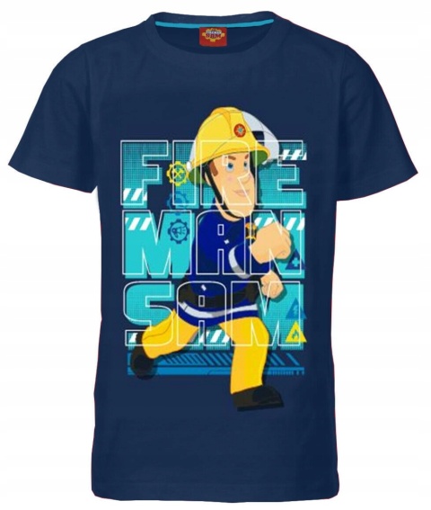 T-shirt koszulka dziecięca STRAŻAK SAM bluzeczka bawełniana 128