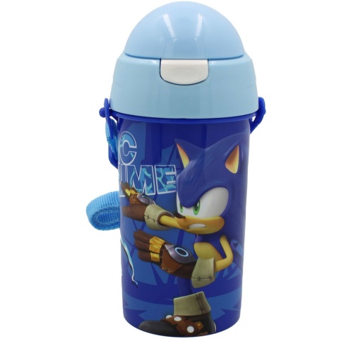 Bidon na wodę ze słomką SONIC PRIME pasek 500 ml
