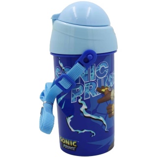 Bidon na wodę ze słomką SONIC PRIME pasek 500 ml