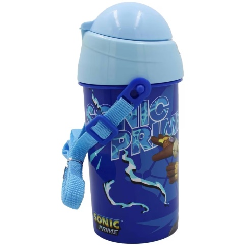 Bidon na wodę ze słomką SONIC PRIME pasek 500 ml
