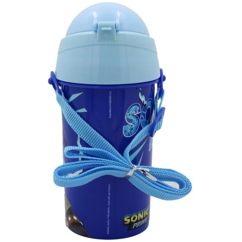 Bidon na wodę ze słomką SONIC PRIME pasek 500 ml
