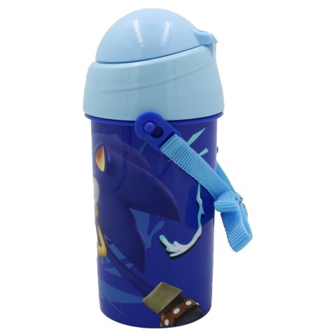 Bidon na wodę ze słomką SONIC PRIME pasek 500 ml