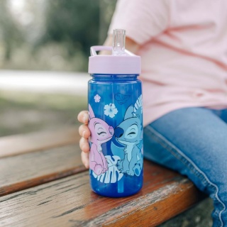 Bidon na wodę Stich kubek ze słomką ustnikiem Stitch i Andzia 500ml