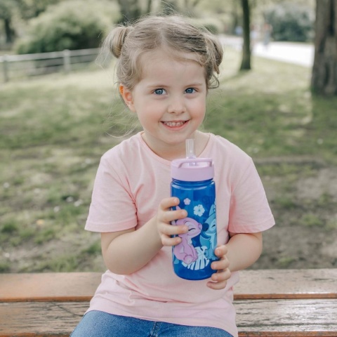 Bidon na wodę Stich kubek ze słomką ustnikiem Stitch i Andzia 500ml