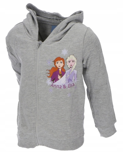 Bluza KRAINA LODU bluza dziecięca FROZEN z kapturem 122/128