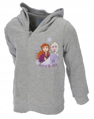 Bluza KRAINA LODU bluza dziecięca FROZEN z kapturem 122/128