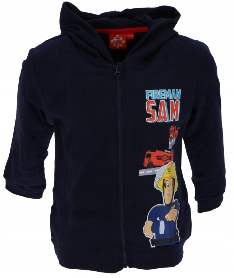 Bluza STRAŻAK SAM bluza dziecięca z kapturem chłopięca 122/128
