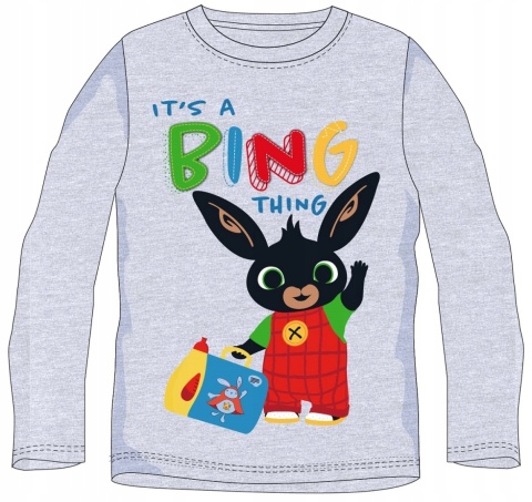 Bluzka t-shirt KRÓLIK BING dziecięca długi rękaw 110