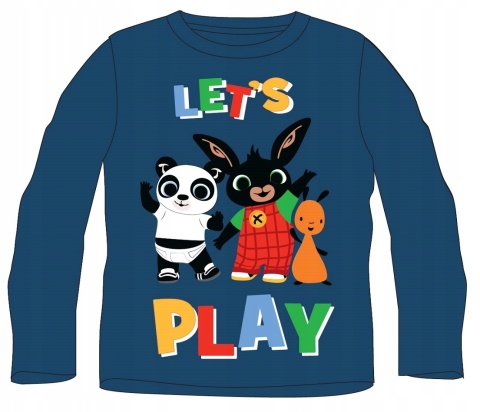 Bluzka t-shirt KRÓLIK BING dziecięca długi rękaw 116