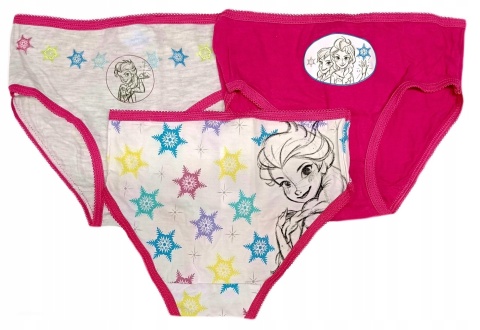 KRAINA LODU FROZEN majtki figi dziewczęce majtki KRAINA LODU 3-pak 128/134
