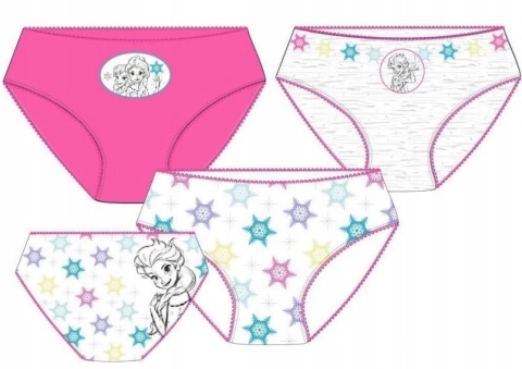 KRAINA LODU FROZEN majtki figi dziewczęce majtki KRAINA LODU 3-pak 128/134