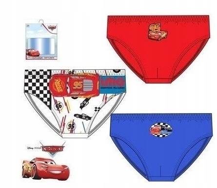 Majtki AUTA ZYGZAK MCQUEEN majtki slipy chłopięce 92/98