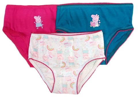 Majtki ŚWINKA PEPPA PIG majtki bawełniane figi dziecięce 3-pak 104/110