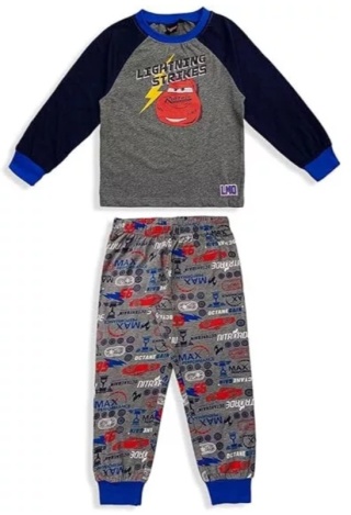 Piżama AUTA ZYGZAK MCQUEEN dziecięca piżama chłopięca długi rękaw 116