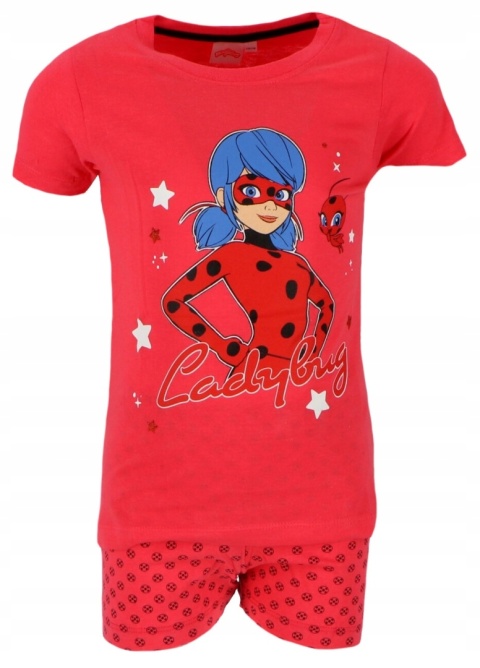 Piżama BIEDRONKA I CZARNY KOT piżama dziecięca letnia 110/116