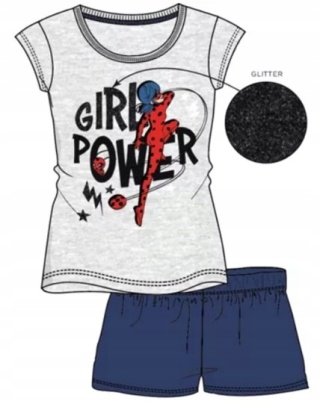 Piżama BIEDRONKA I CZARNY KOT piżama dziecięca letnia 110/116