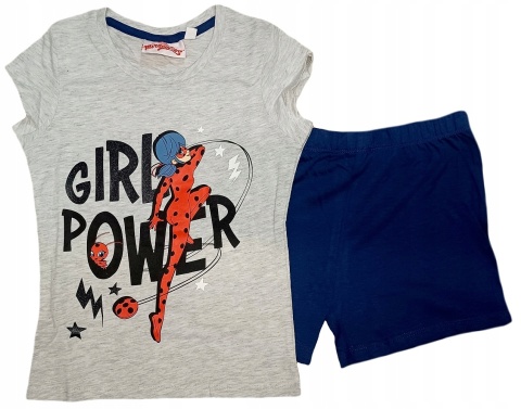 Piżama BIEDRONKA I CZARNY KOT piżama dziecięca letnia 110/116