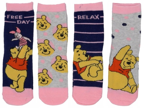 Skarpetki skarpety KUBUŚ PUCHATEK skarpetki dziecięce 4-pak 27-30