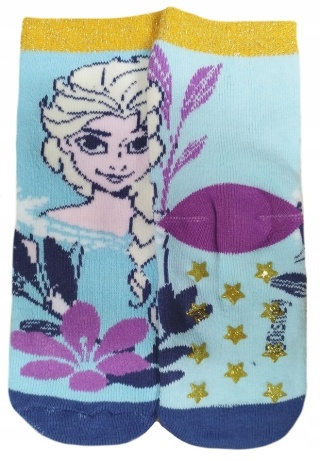 Skarpety skarpetki KRAINA LODU FROZEN FROTTE dziecięce ciepłe BROKAT 23-26