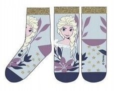Skarpety skarpetki KRAINA LODU FROZEN FROTTE dziecięce ciepłe BROKAT 23-26