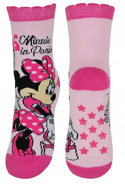Skarpety skarpetki MYSZKA MINNIE FROTTE dziecięce ciepłe ABS 23-26