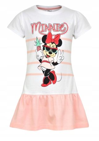 Sukienka letnia MYSZKA MINNIE ananas morelowa 116