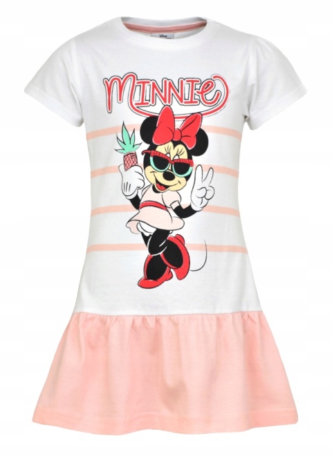 Sukienka letnia MYSZKA MINNIE ananas morelowa 116